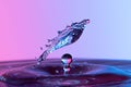 Beautiful water drop splash background Royalty Free Stock Photo