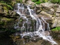 Beautiful water falls in the Rock Garden. Royalty Free Stock Photo