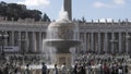 Beautiful water fountain in vatican city