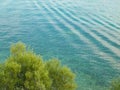 Beautiful water of Lake Ochrid as nature background
