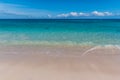 The Beautiful Water and White Sand of Manini\'owali Beach and Kua Bay Royalty Free Stock Photo