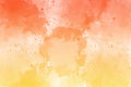 Orange Yellow Beautiful Watercolor Background for any design (Invitation, Postcard, Thankyou Card, Web Banner etc...)