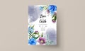 Beautiful watercolor floral wedding card Royalty Free Stock Photo