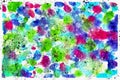 Beautiful watercolor grunge texture. Blue, green, red watercolor stains and splashes on a light background. Royalty Free Stock Photo