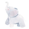 Watercolor baby elephant illustration Royalty Free Stock Photo