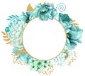 Watercolor frame Royalty Free Stock Photo