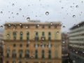 Beautiful waterdrop on the window Royalty Free Stock Photo