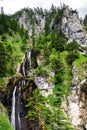 Beautiful waterfall in austrian Alps Royalty Free Stock Photo