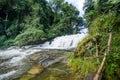 beautiful waterfall at the northern of Thailand,Tropical rain forest landscape Royalty Free Stock Photo