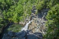 Beautiful waterfall in Blue Ridge Mountains. Royalty Free Stock Photo