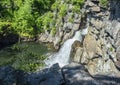 Beautiful waterfall in Blue Ridge Mountains. Royalty Free Stock Photo