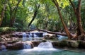 Beautiful waterfall cascades