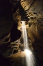 Beautiful Waterfall in a Cavern in County Clare Royalty Free Stock Photo