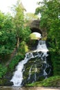 Beautiful waterfall by Coo Royalty Free Stock Photo