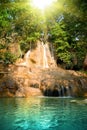 Beautiful waterfall in forest Royalty Free Stock Photo