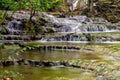 Beautiful waterfall in the forest, Beusnita National Park Royalty Free Stock Photo