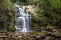 Beautiful waterfall in the forest Royalty Free Stock Photo