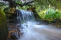 Beautiful waterfall in the green forest Royalty Free Stock Photo