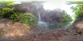 Beautiful tropical waterfall Camiguin, Philippines. 360VR