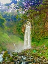The beautiful waterfall Grojogan Sewu