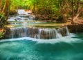 Beautiful waterfall Huai Mae Khamin, Thailand