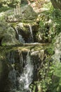 Beautiful waterfall in Japanese garden Royalty Free Stock Photo