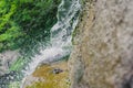 Beautiful Waterfall with jets of water on the rocks