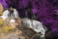 Beautiful waterfall landscape. Pha Sua Waterfall in Maehongson, Thailand