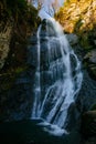 Beautiful waterfall Mahunceti in Georgia