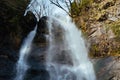 Beautiful waterfall Mahunceti in Georgia