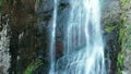 Beautiful waterfall Mahunceti in Georgia, drone aerial view