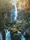 Beautiful waterfall Mahunceti in Adjara Region in Georgia