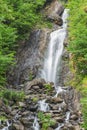 Beautiful waterfall mountains stone water creek Royalty Free Stock Photo