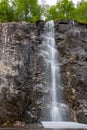 Beautiful waterfall near Geiranger fjord in Norway Royalty Free Stock Photo