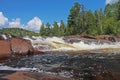 Beautiful Waterfall In Northern Ontario Royalty Free Stock Photo