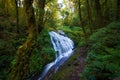 Beautiful waterfall in northern Thailand,at Kew Mae Pan nature t Royalty Free Stock Photo