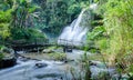 beautiful waterfall at the northern of Thailand,Tropical rain forest landscape Royalty Free Stock Photo