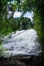 beautiful waterfall at the northern of Thailand,Tropical rain forest landscape Royalty Free Stock Photo