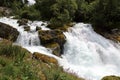 Beautiful waterfall in Norway briksdalsbreen