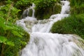 Beautiful Waterfall park at Croatia Lake National Park Royalty Free Stock Photo