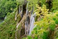 Beautiful Waterfall park at Croatia Lake National Park Royalty Free Stock Photo