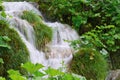 Beautiful Waterfall park at Croatia Lake National Park Royalty Free Stock Photo