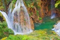 Beautiful Waterfall, Plitvice Lakes National park, Dalmatia, Croatia Royalty Free Stock Photo