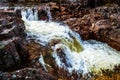 A beautiful waterfall on the River Etive in the Highlands of Scotland Royalty Free Stock Photo