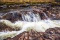 A beautiful waterfall on the River Etive in the Highlands of Scotland Royalty Free Stock Photo
