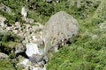 Beautiful waterfall among the rocks Royalty Free Stock Photo