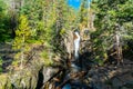 Beautiful Waterfall in Rocky Mountain National Park Royalty Free Stock Photo