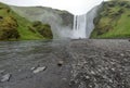 Beautiful waterfall Skogafoss, Iceland. Royalty Free Stock Photo