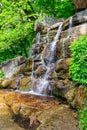 Beautiful waterfall in Sofiyivka park in Uman, Ukraine Royalty Free Stock Photo