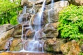 Beautiful waterfall in Sofiyivka park in Uman, Ukraine